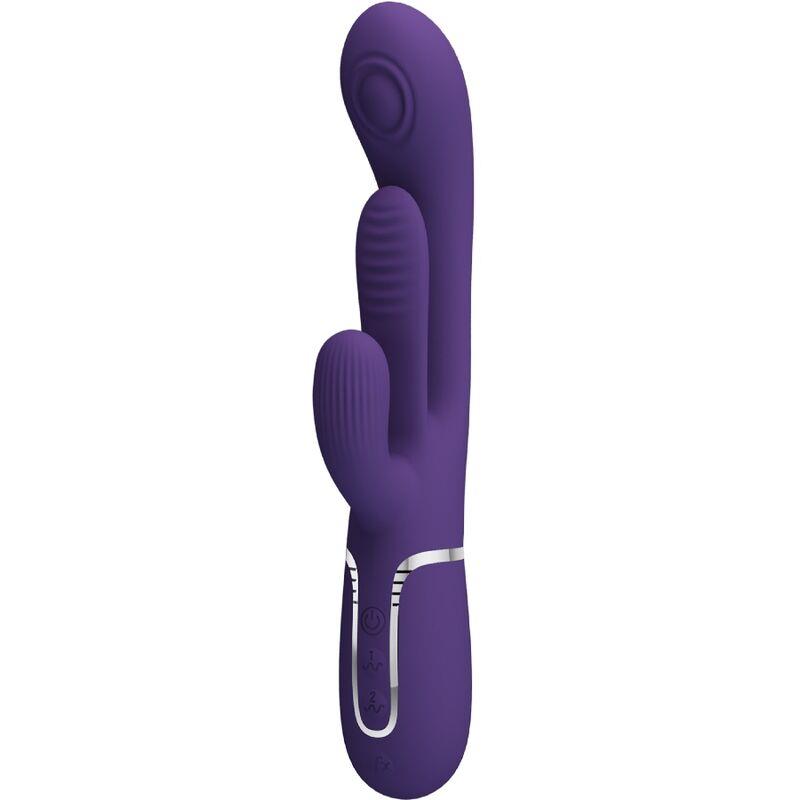 SHANIA TRIPLE RABBIT VIBRATOR MULTIFUNCTION PURPLE
