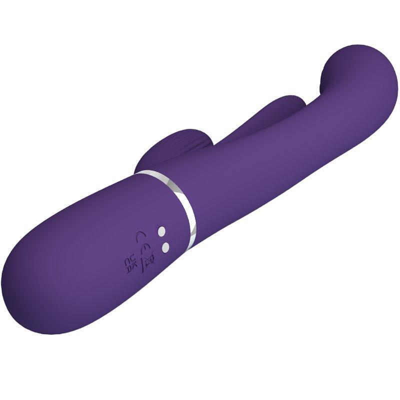 SHANIA TRIPLE RABBIT VIBRATOR MULTIFUNCTION PURPLE