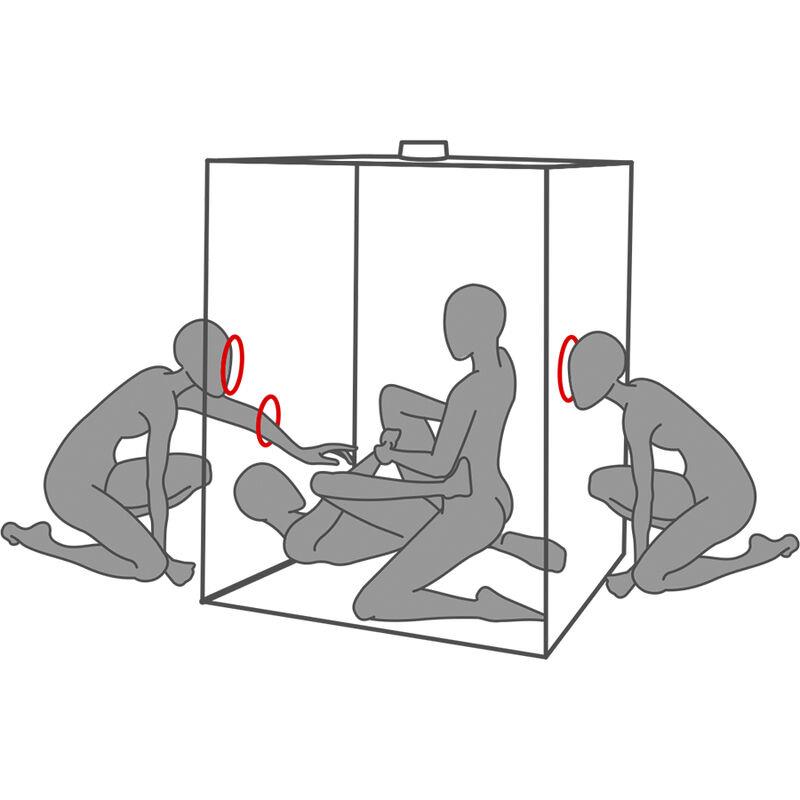 KINK CLUB CABIN SCANDALE BLACK & RED