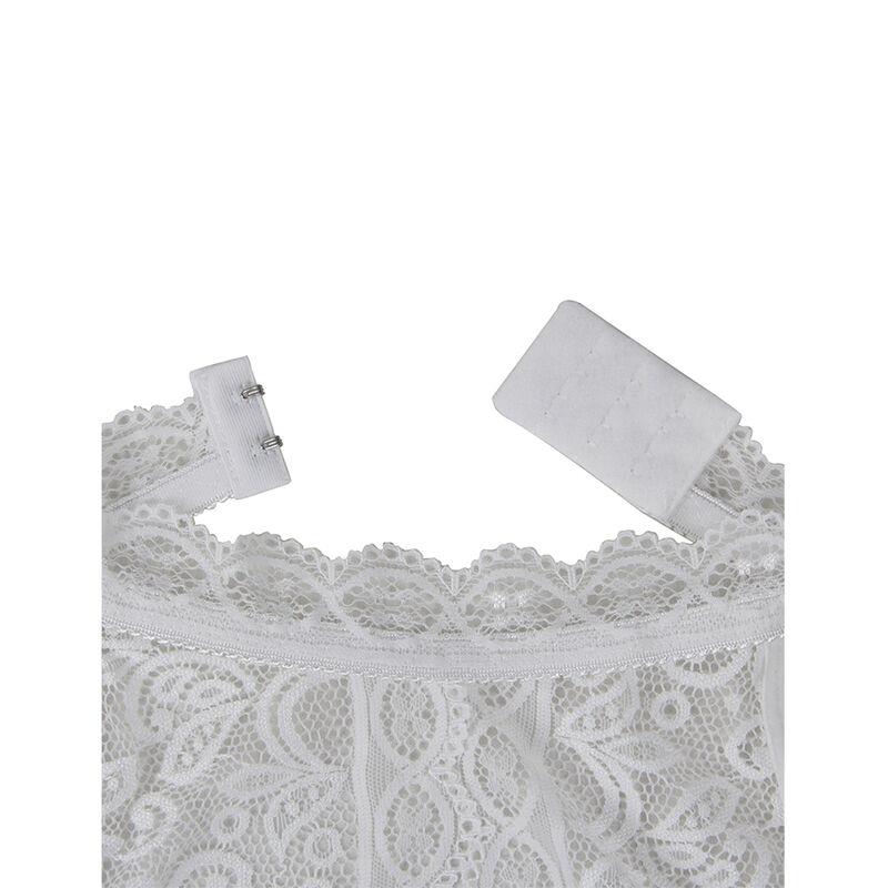 953850 LACE BODYSUIT WHITE S/M