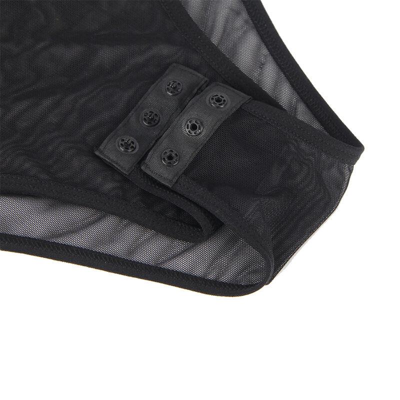 954055 SEKSI ČIPKASTI BODI CRNI S/M