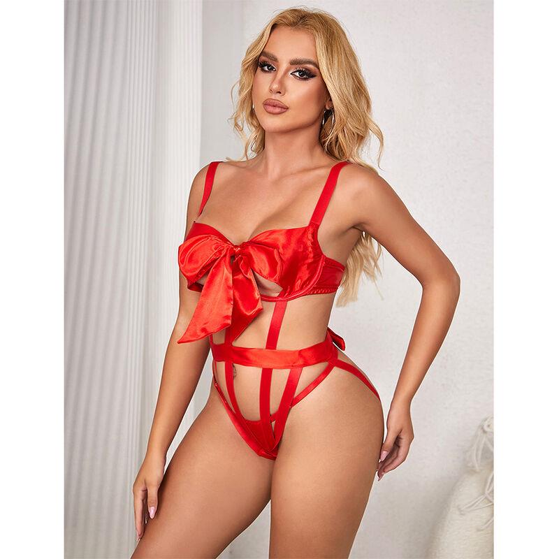 954468 SEKSI TIJELO S PROREZOM I MAŠNOM CRVENO S/M