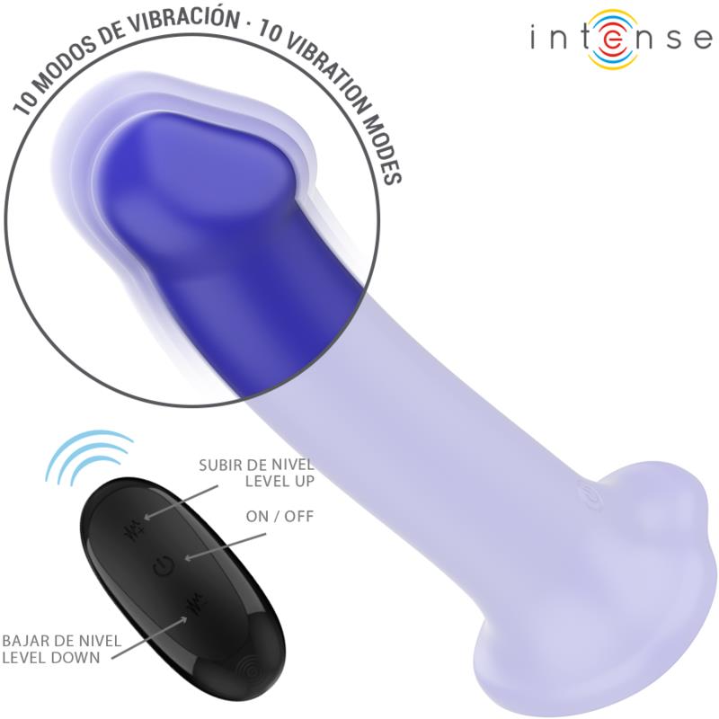 VICTORIA VIBRATOR S CUPOM ZA USISAVANJE 10 VIBRACIJA TAMNO PLAVA DALJINSKI UPRAVLJAČ