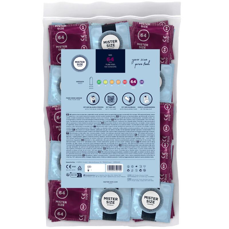 CONDOMS SIZE XXL 64 MM (100 UNITS)