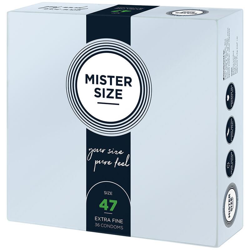 CONDOMS SIZE XS 47 MM (36 UNITS)