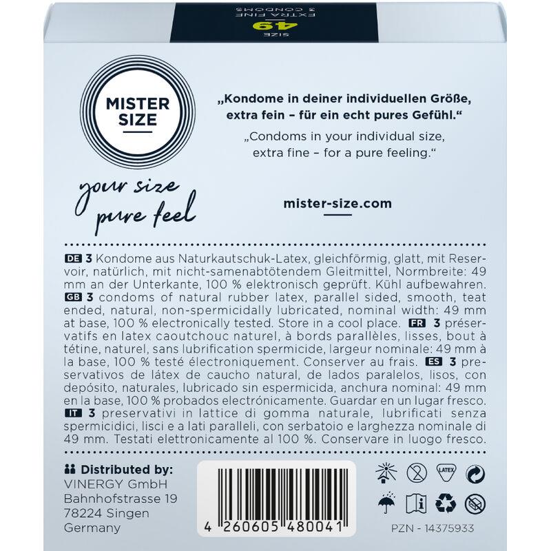 KONDOM VELIKOST S 49 MM (3 ENOTE)