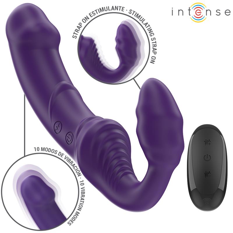 JILL DVOJNI VIBRATOR 20 CM LJUBIČASTI DALJINSKO UPRAVLJANJE