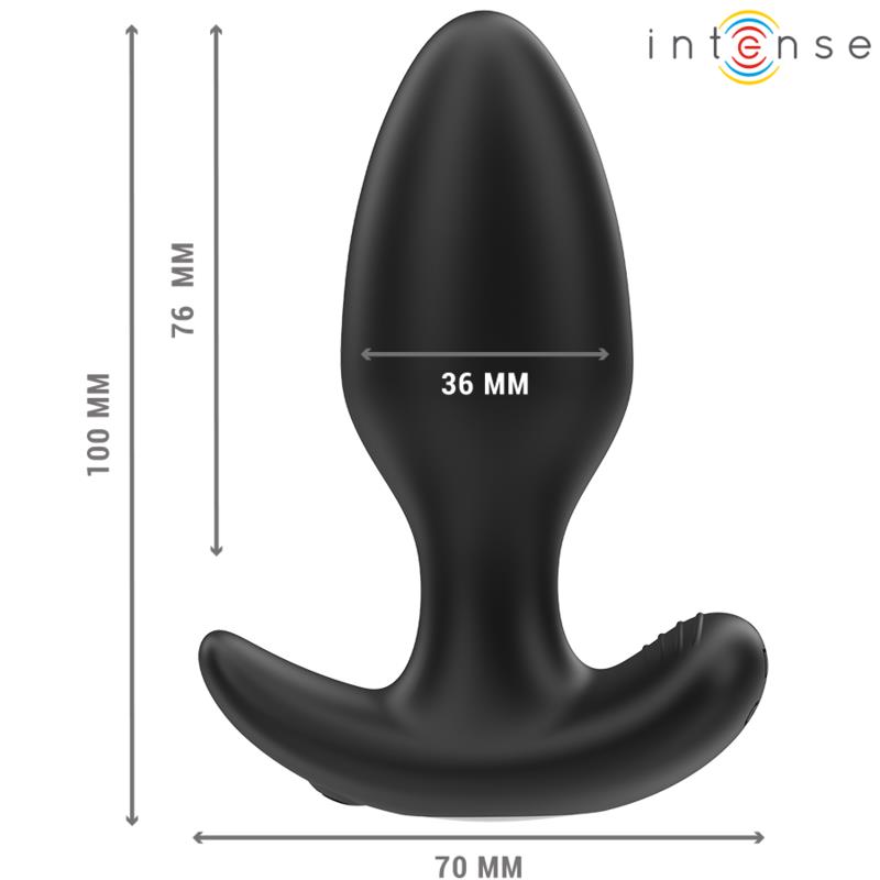 JOEY ANAL PLUG 10 VIBRACIJA CRNI DALJINSKI UPRAVLJAČ