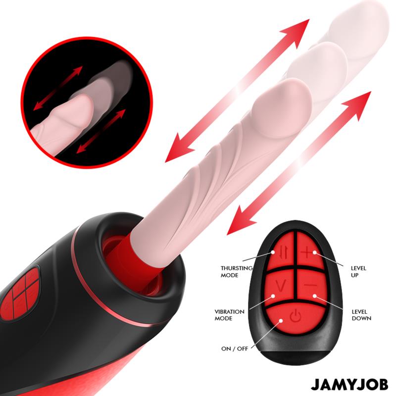 PYSTON BASE AVTOMATSKI MASTURBATOR Z DALJINSKIM UPRAVLJANJEM DILDO