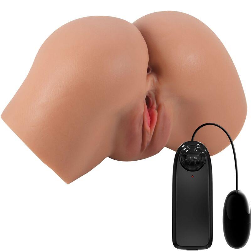 HAILEY VIBRATOR ZA GUZU S REALISTIČNOM VAGINOM I ANUSOM S DALJINSKIM UPRAVLJANJEM