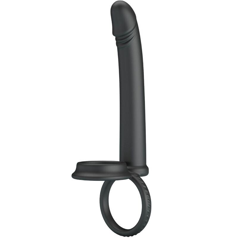 DILLION DOUBLE PENETRATION DOUBLE COCK RING BLACK