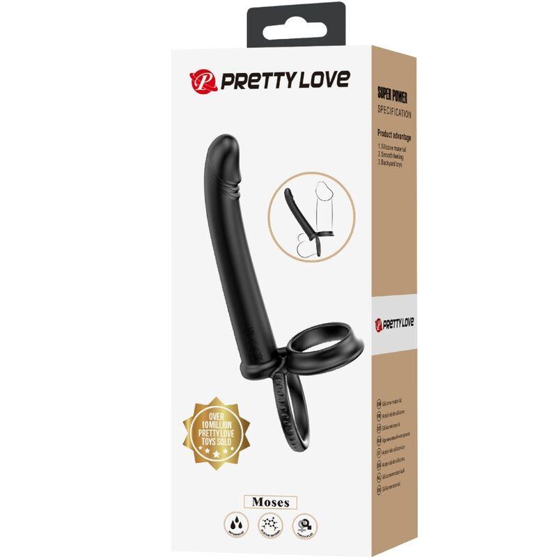 DILLION DOUBLE PENETRATION DOUBLE COCK RING BLACK