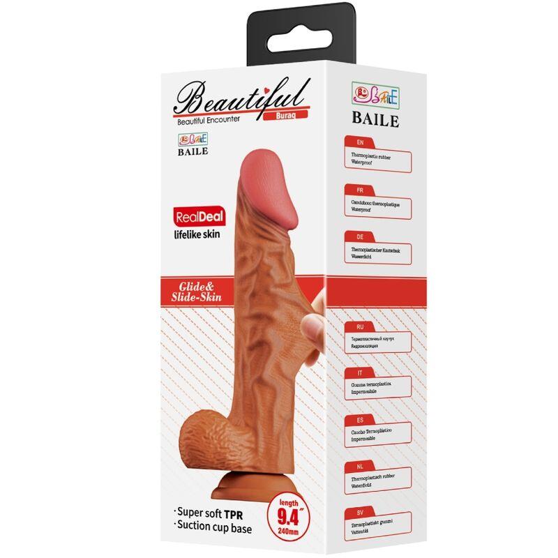 BURAQ REALISTIC DILDO 24 CM FLESH