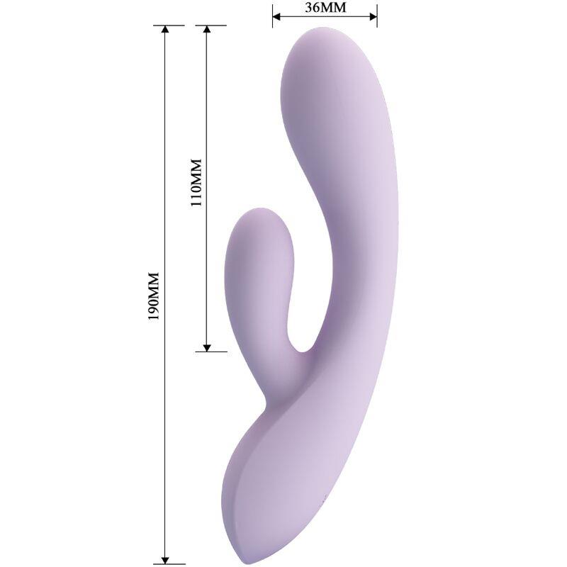 ROSOLYN RABBIT VIBRATOR 10 VIBRATIONS PURPLE