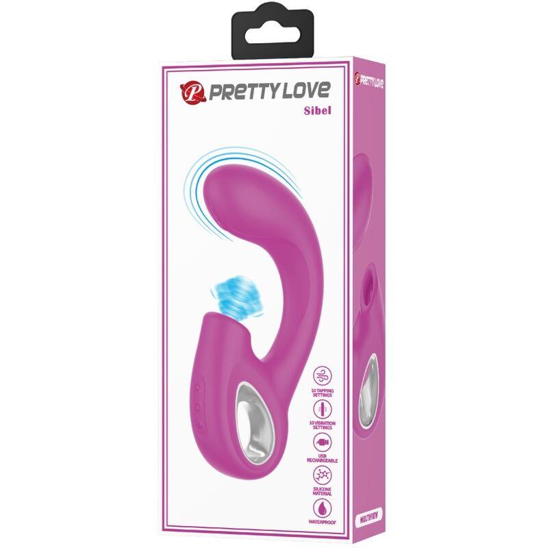 SIBEL SIBEL G-SPOT VIBRATOR + STIMULATOR KLITORISA 10 VIBRACIJA LJUBIČASTA