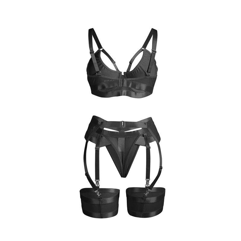 955243 CRNI BONDAGE BRAS S GARTER SET L/XL