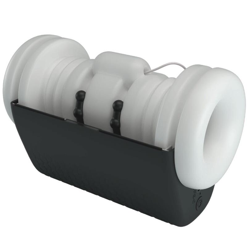 DJ GIRL MUŠKI MASTURBATOR S VIBRACIJOM 5 POSTAVKI CRNI