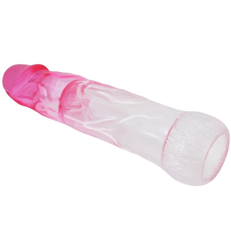 NERON REALISTIC 6 CM ENLARGEMENT SHEATH FOR  PENIS PINK