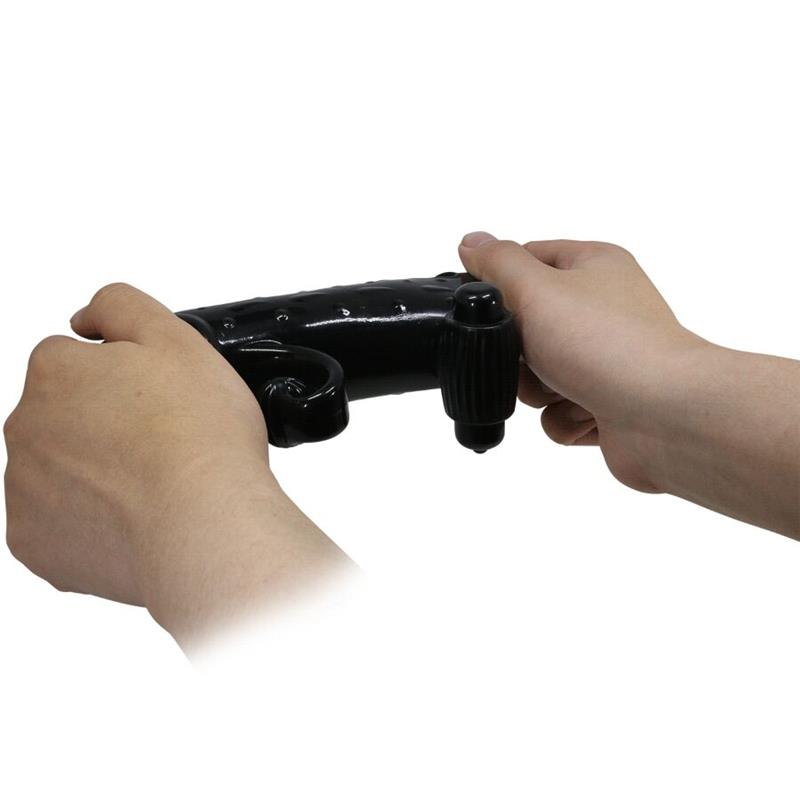 VIBRATING PENIS SLEEVE BLACK