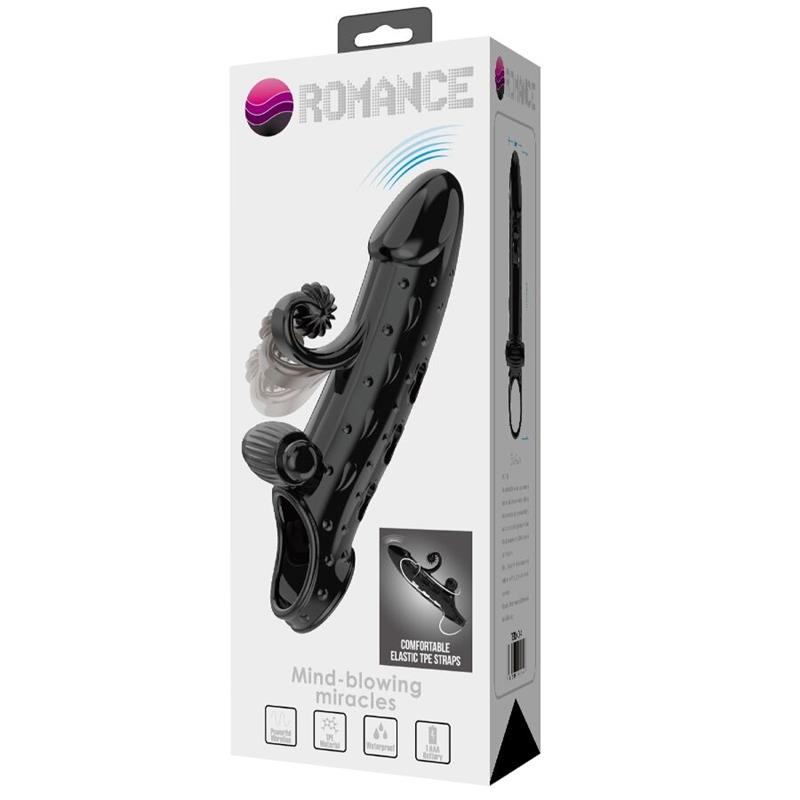 VIBRATING PENIS SLEEVE BLACK