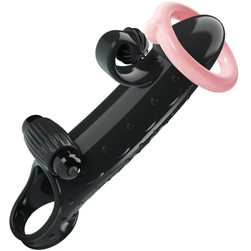 VIBRATING PENIS SLEEVE BLACK