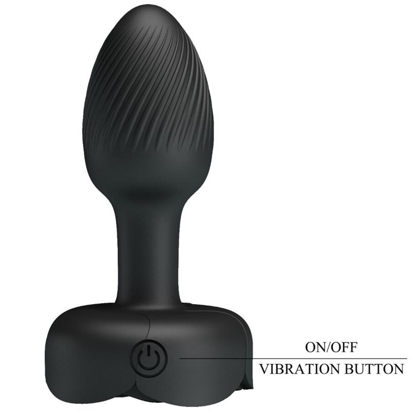 OLMAN ANAL PLUG WITH  LED LIGHT BLACK 8.8 CM