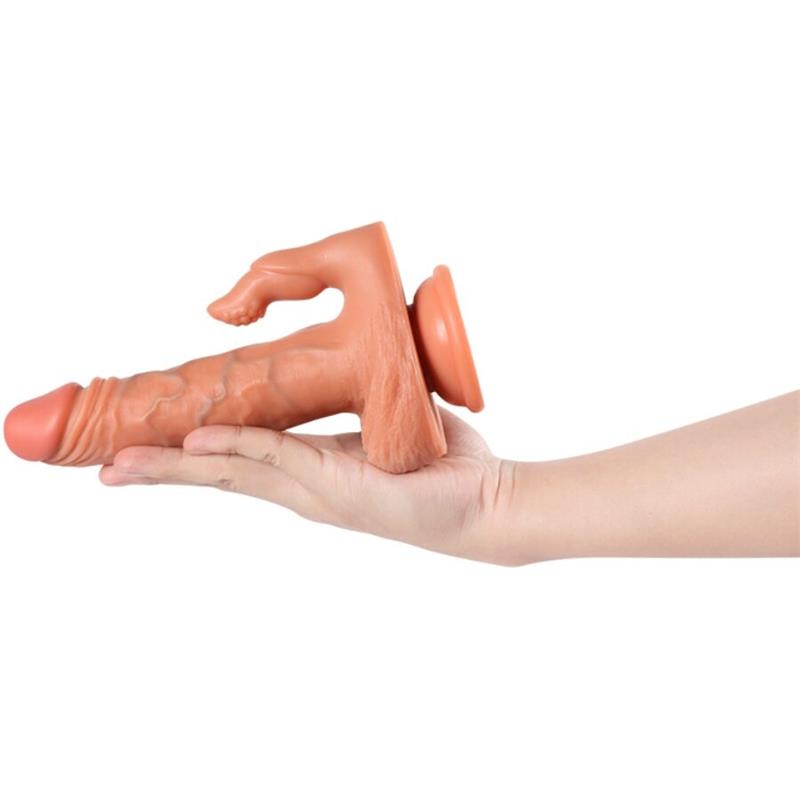 JULIAN DILDO I STIMULATOR KLITORISA S VIBRACIJOM I DALJINSKIM UPRAVLJANJEM 16 CM