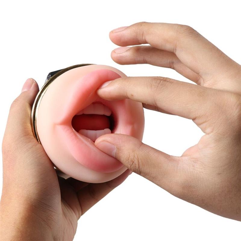 KAY DOUBLE MASTURBATOR WITH DUAL MOUTH AND VAGINA VIBRATION