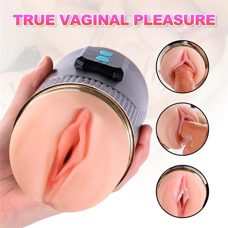 KAY DOUBLE MASTURBATOR WITH DUAL MOUTH AND VAGINA VIBRATION