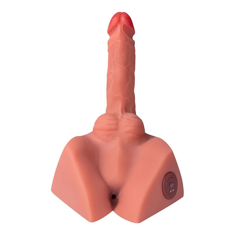 MICHAEL REALISTIC DILDO AND ANUS MASTURBATOR WITH THRUSTING 15 CM