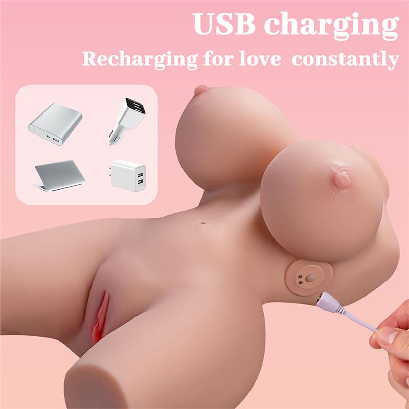 FRIEDA REALISTIC FEMALE TORSO WITH VIBRATION 36 CM