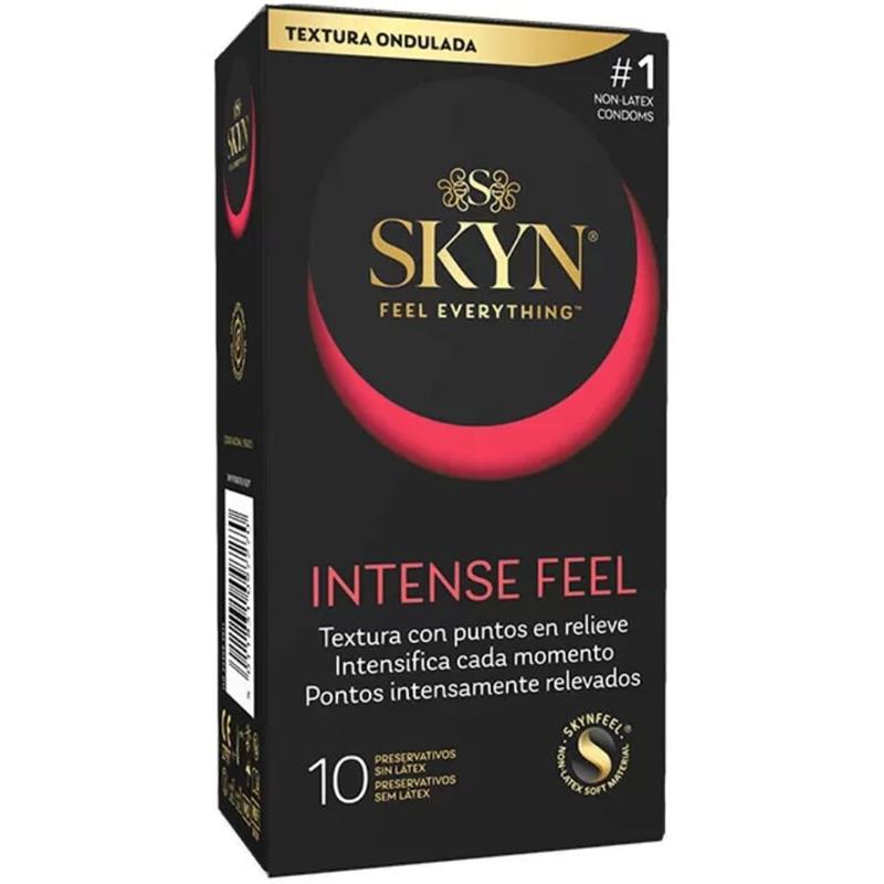 INTENSE FEEL TEXTURED CONDOM S VALOVITIM DIZAJNOM 10 JEDINICA