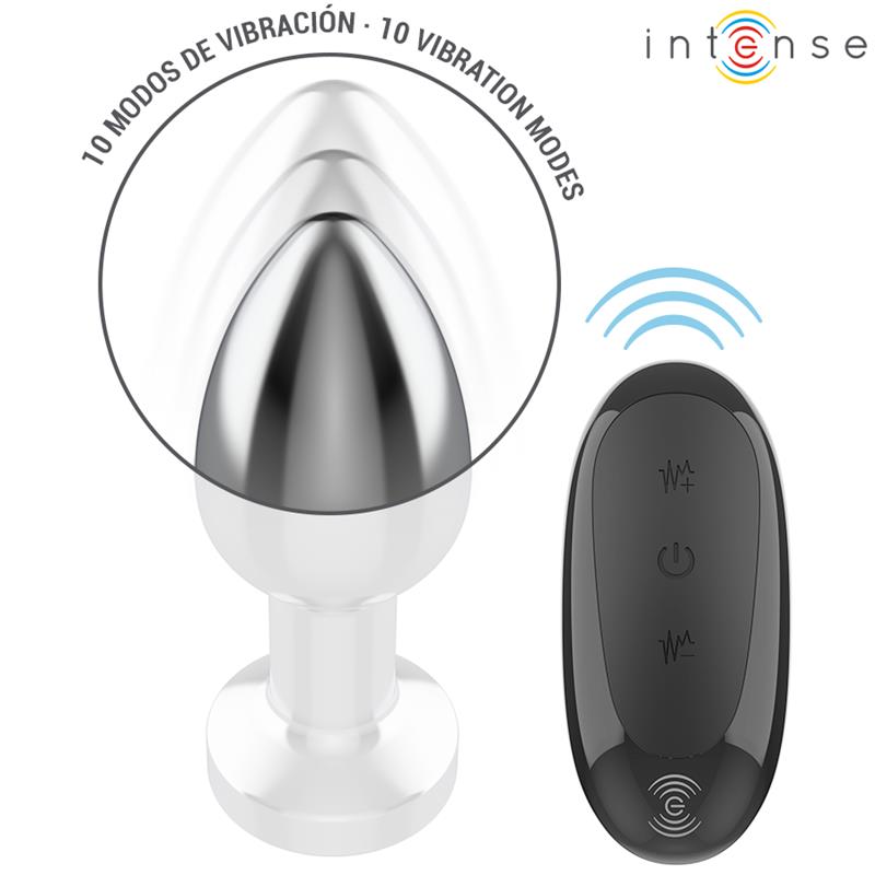 ANAL PLUG 10 VIBRACIJA METAL S DALJINSKIM UPRAVLJAČEM M