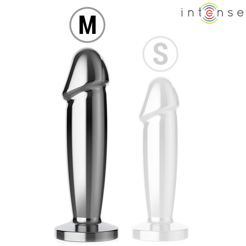 ANAL PLUG 10 VIBRATIONS METAL DILDO WITH REMOTE CONTROL M