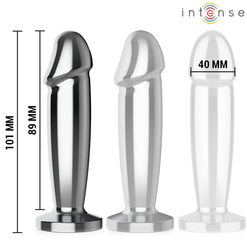 ANAL PLUG 10 VIBRATIONS METAL DILDO WITH REMOTE CONTROL M