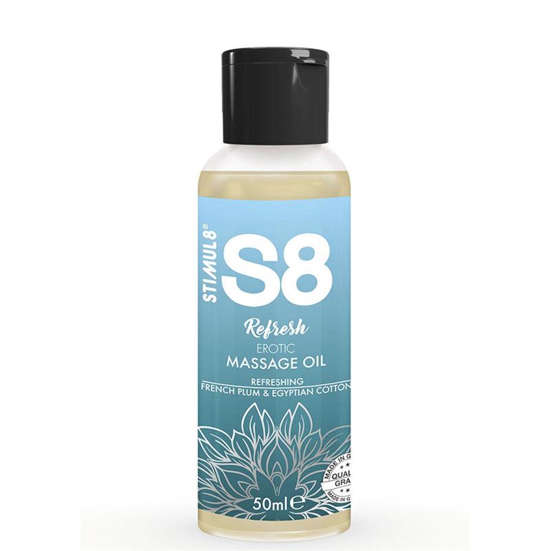 S8 REFRESH EROTIC COTTON MASSAGE OIL 50 ML