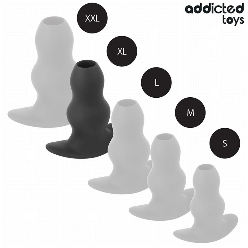 HOLLOW ANAL PLUG SILICONE SIZE XL 13.9 CM