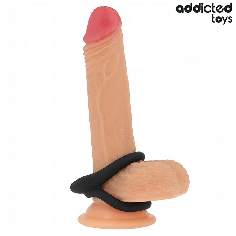 DOUBLE TEXTURED PENIS RING