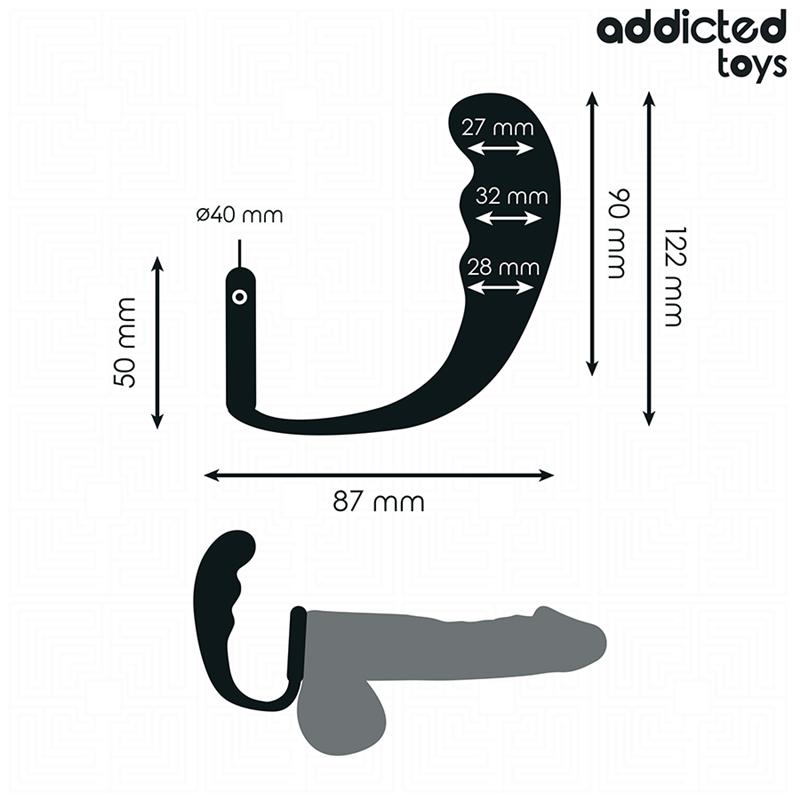 ANALNI ČEP S PRSTENOM SILIKON MODEL 4