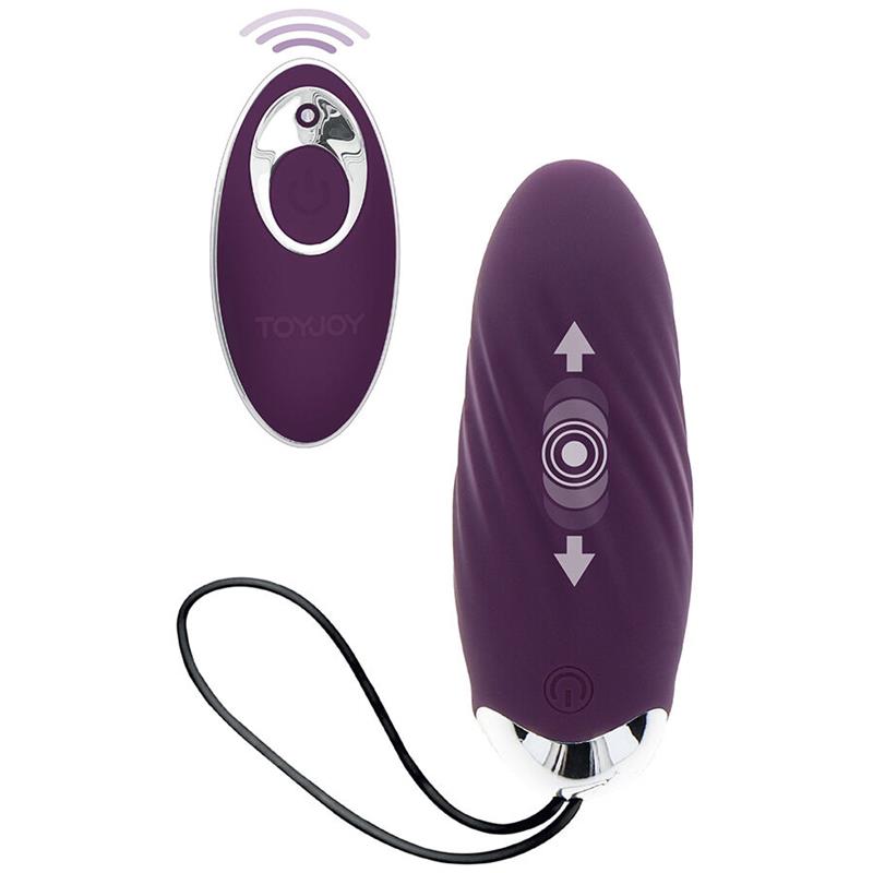 HAPPINESS KNOCK KNOCK EGGSTAVAGANT VIBRATOR WITH REMOTE CONTROL PURPLE