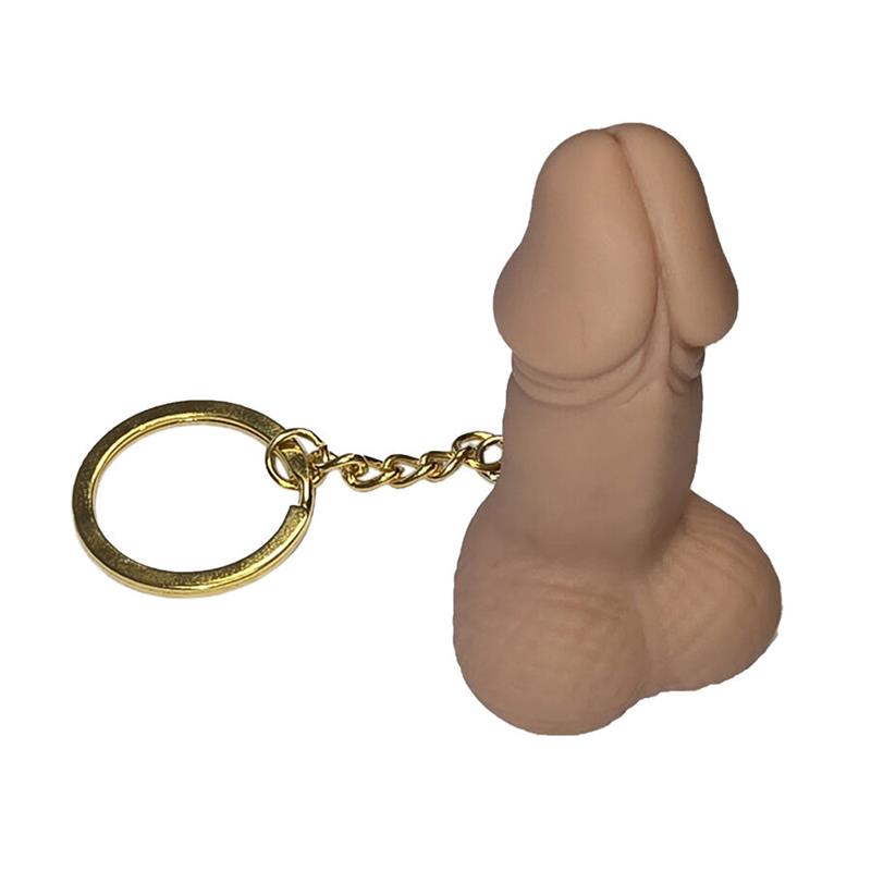 WHISTLE KEYCHAIN IN THE SHAPE OF A PENIS IN FLESH COLOR