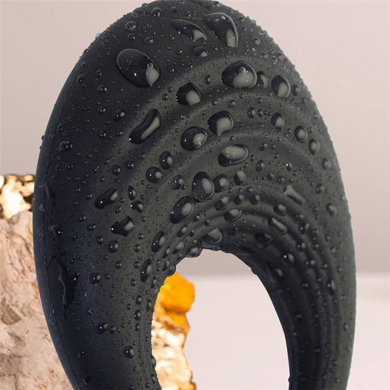 SPIRE BLACK VIBRATING PENIS RING