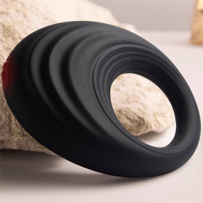 SPIRE BLACK VIBRATING PENIS RING