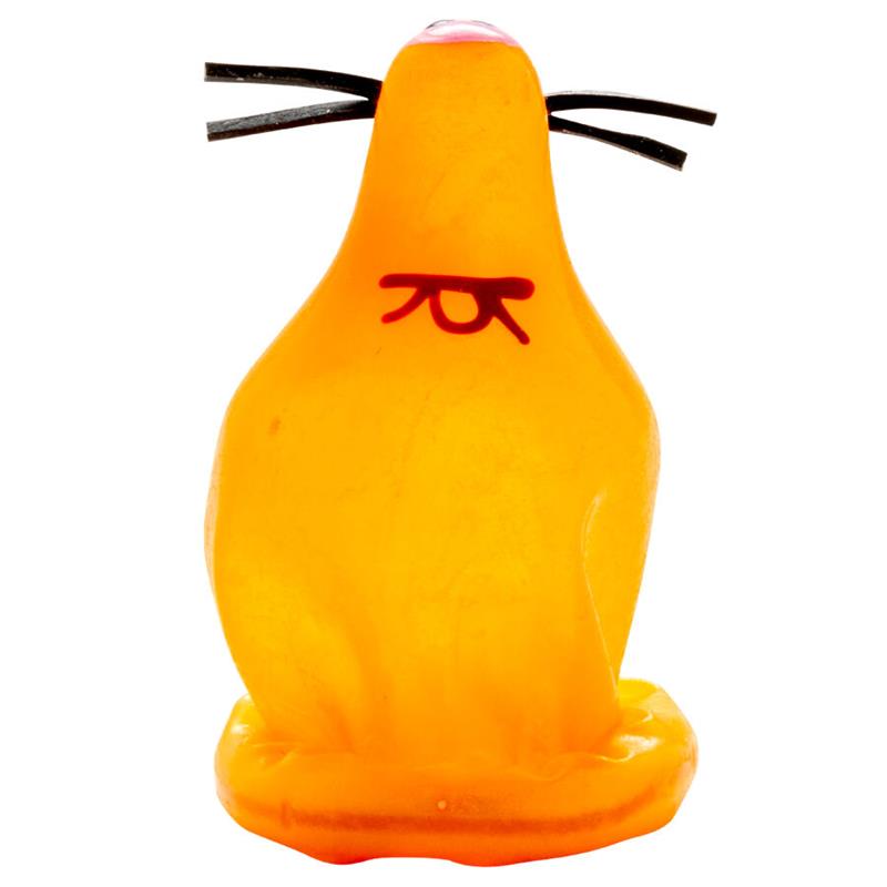 ROČNO POSLIKANI NOVOSTNI KONDOMI LIŠKA ZLEPLJENA