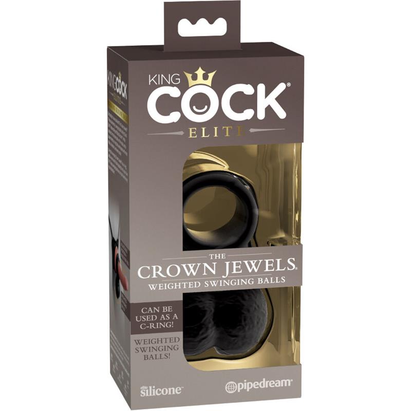THE CROWN JEWELS WEIGHTED SWINGING BALLS SILICONE