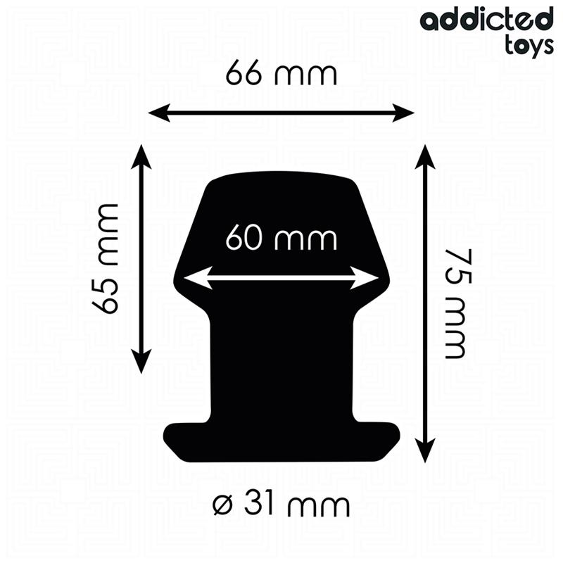 EKSTREMNI HOLLOW ANAL PLUG SILIKON VELIČINA S 7.5 CM