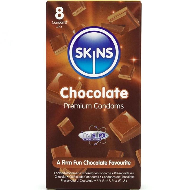 CHOCOLATE PREMIUM CONDOMS PACK 8