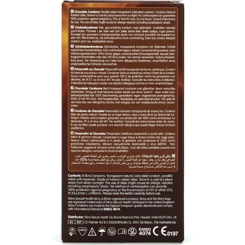 CHOCOLATE PREMIUM CONDOMS PACK 8
