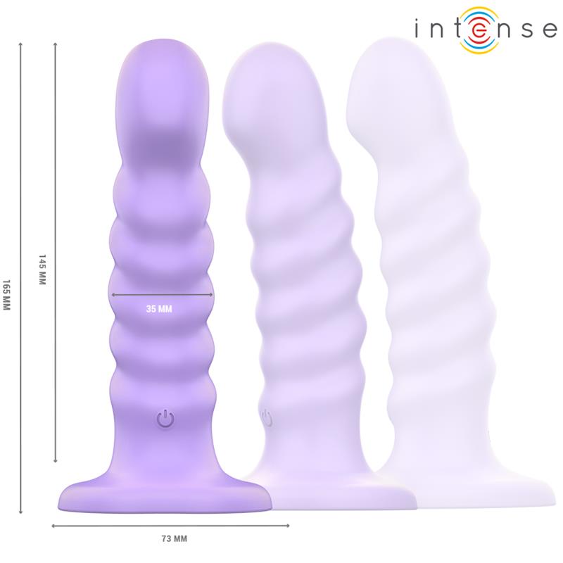 BRENDA VIBRATOR VELIČINA M SPIRALNI DIZAJN 10 VIBRACIJA LJUBIČASTA DALJINSKI UPRAVLJAČ