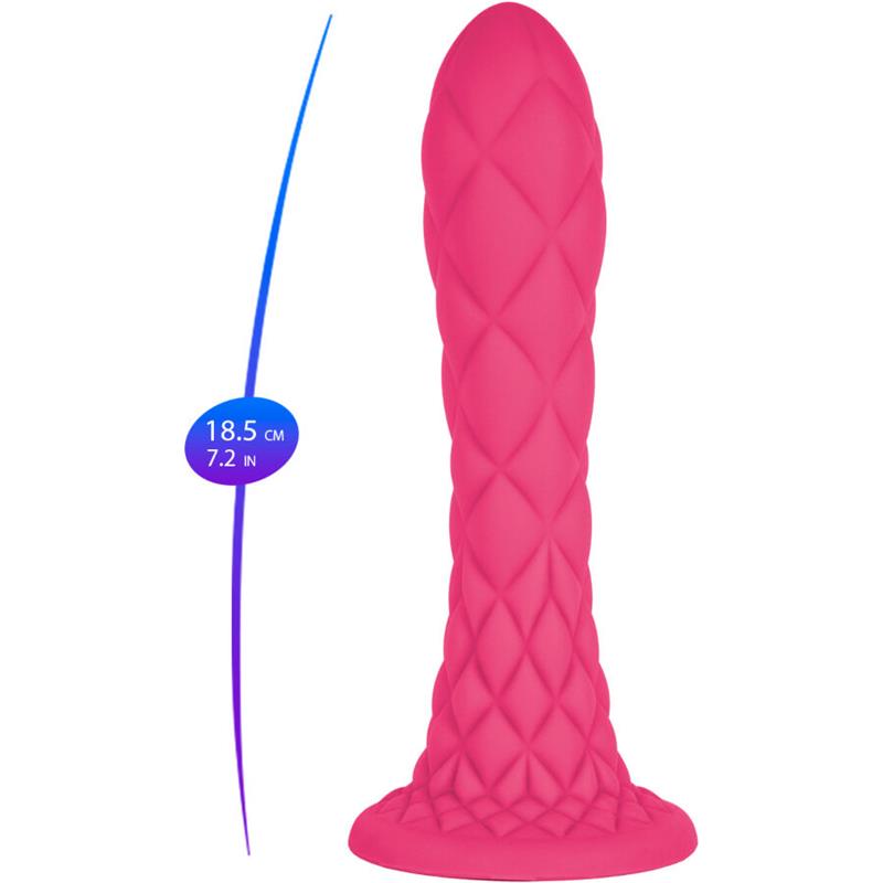 SANJIVI DILDO FANTAZIJA TEČNI SILIKON TERMOREAKTIVNI LJUBIČASTI 18.5 CM